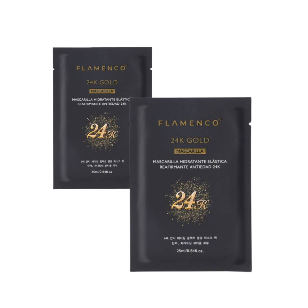 Set Completo Skincare 24K Gold + 2 Mascarillas
