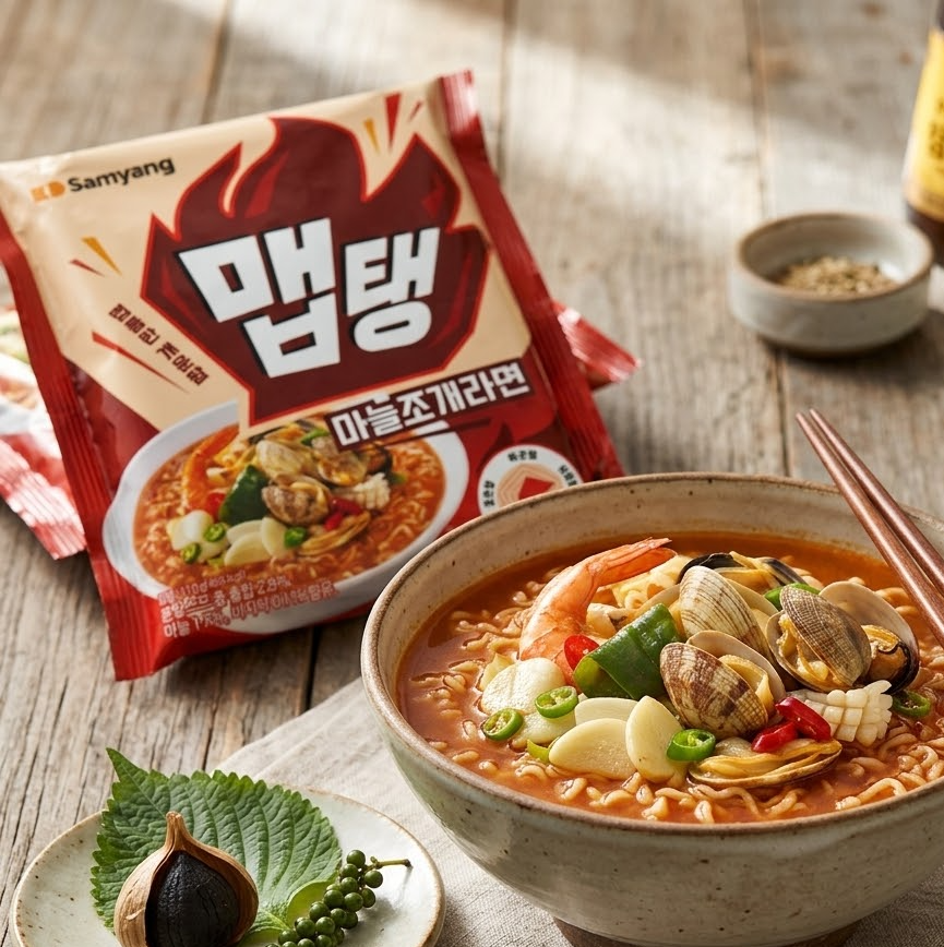 Ramen Samyang Bolsa (Mariscos y Ajo)