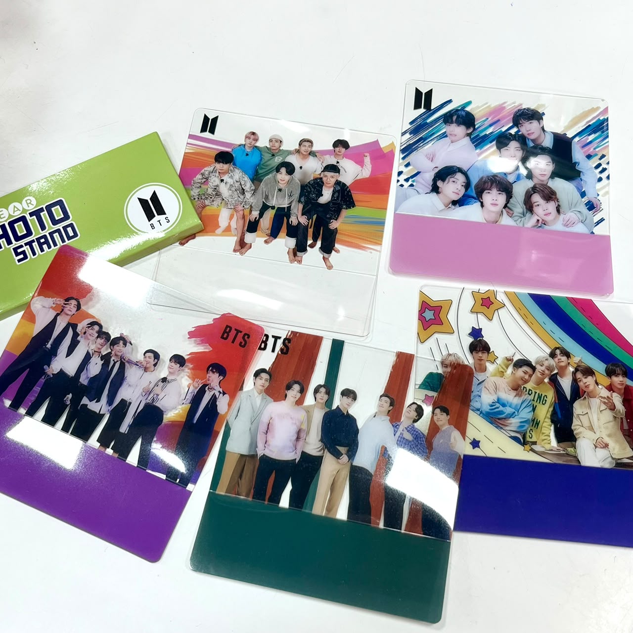 BTS Clear Photo Stand Set