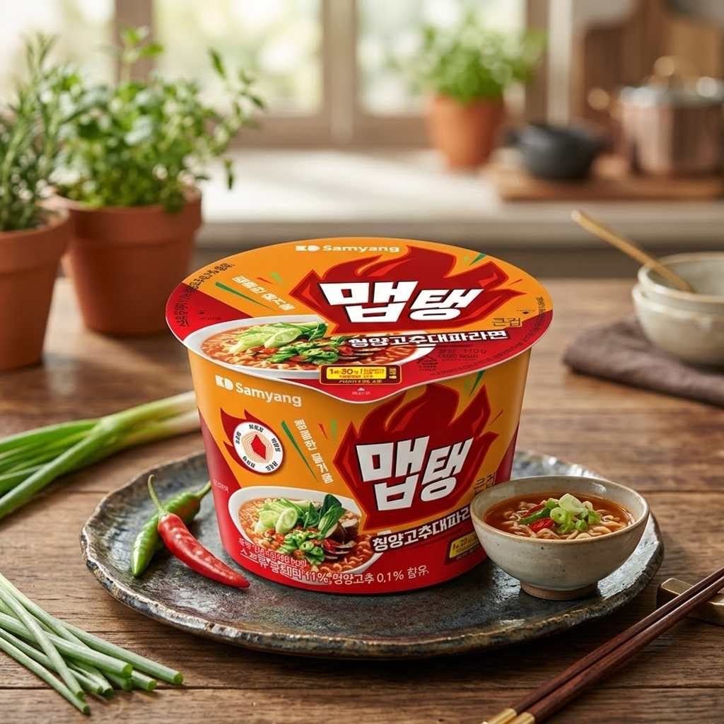Ramen Samyang Bowl (Chili rojo y Cebolla verde)