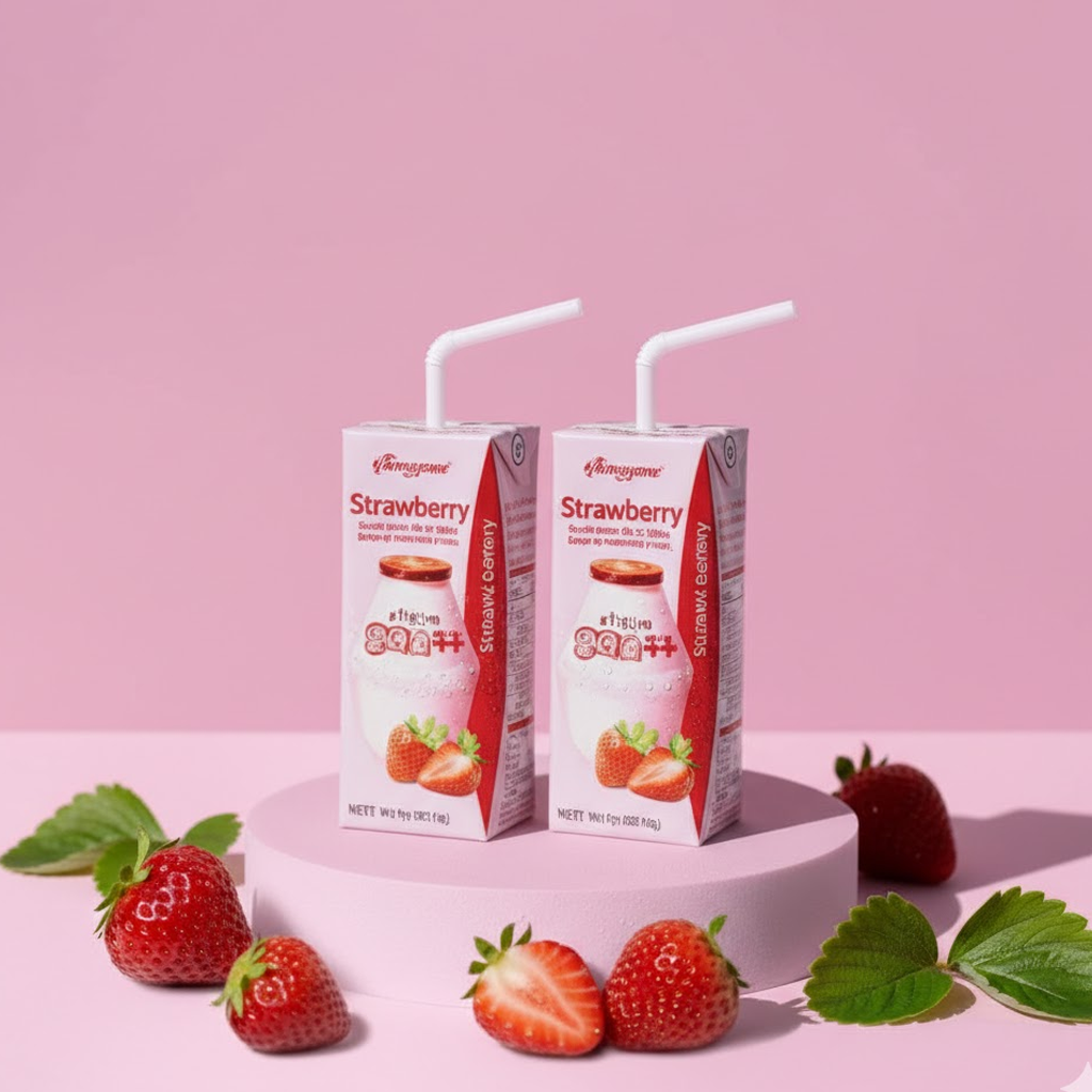 Leche de Frutilla (Strawberry Milk) Binggrae