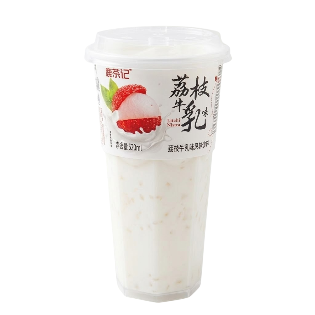 Bebida de Leche con Lychee (Estilo Taiwán)