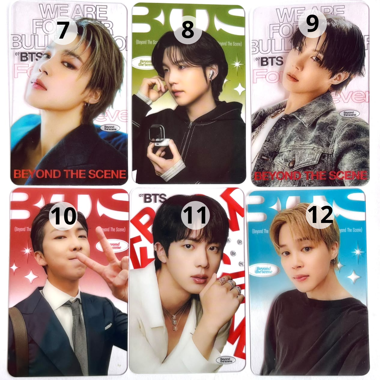 BTS Photocard Transparente — Edición Limitada