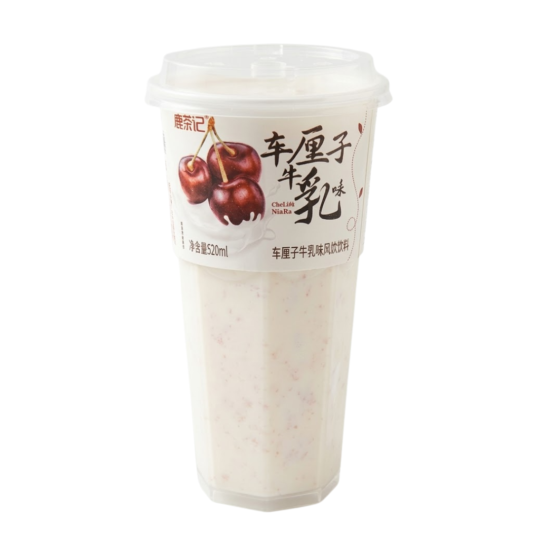 Bebida de Leche con Cereza (Estilo Taiwán)