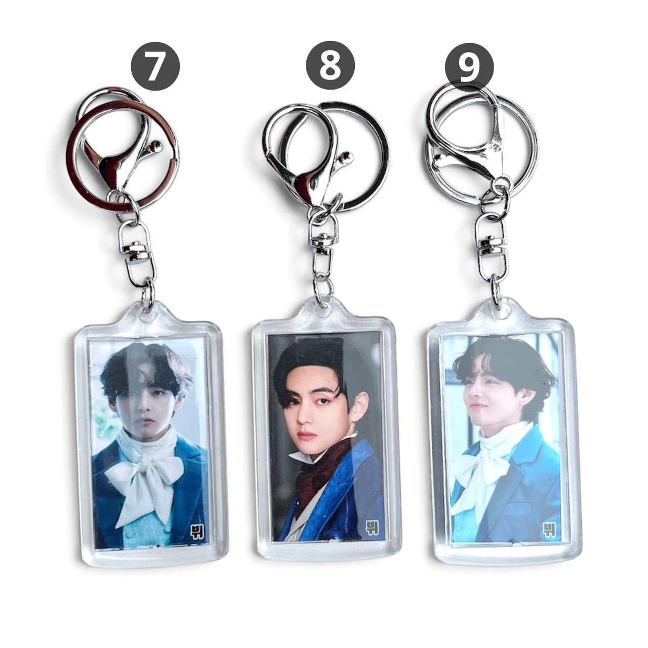 BTS Llavero Cuadrado — V