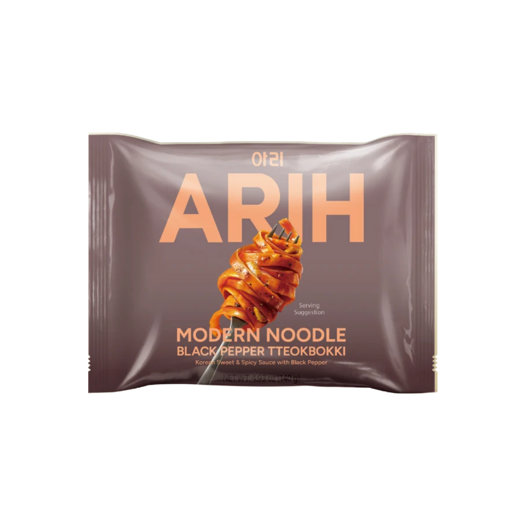 ARIH Ramen Bolsa (Tteokbokki y Pimienta Negra)