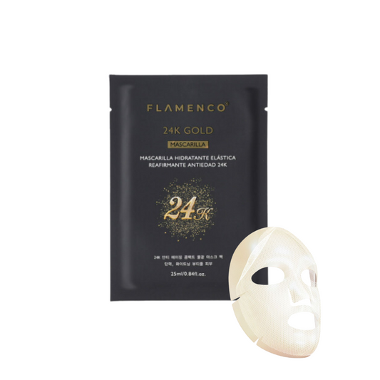 Mascarilla Facial 24K Gold Intensivo Anti-edad:   1 Unidad