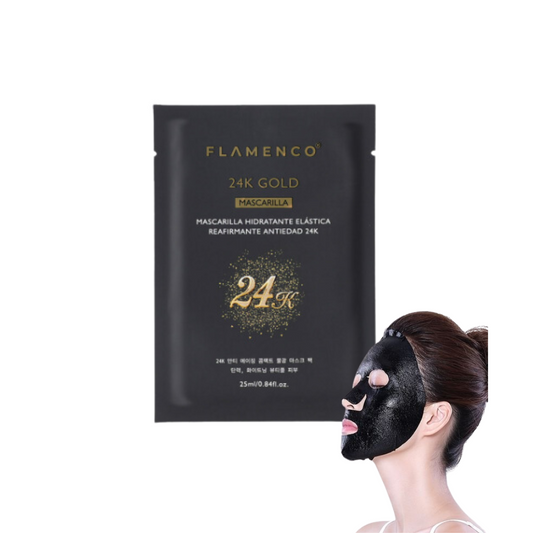 Mascarilla Facial Oro 24K Gold Anti-edad:   1 Unidad