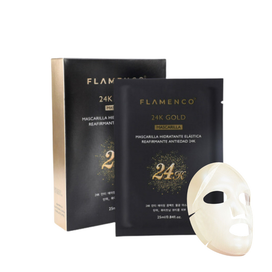 Mascarilla Facial 24K Gold Intensivo Anti-edad:   1 Unidad