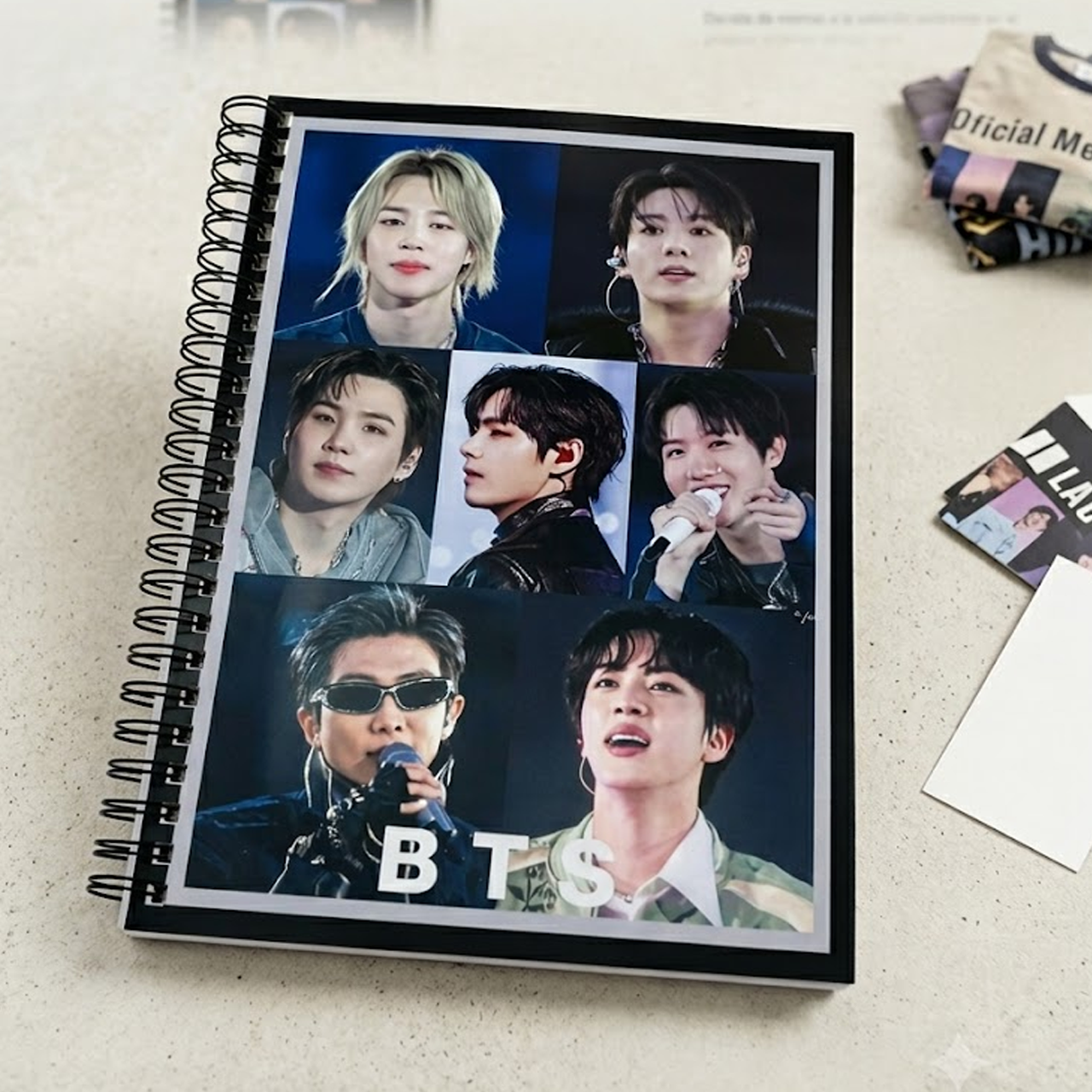 Cuaderno de espiral BTS