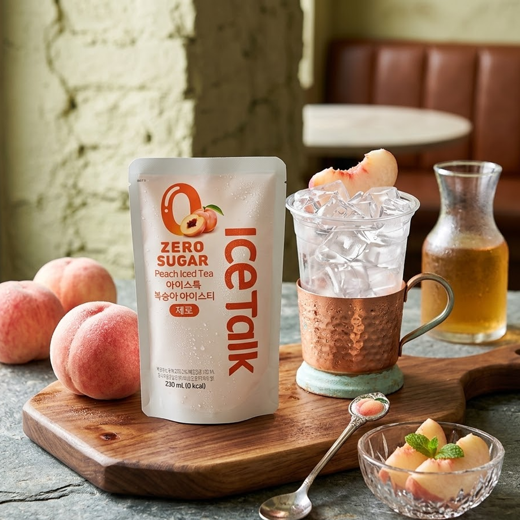 Drink Pouch Ice Talk Peach (Zero)