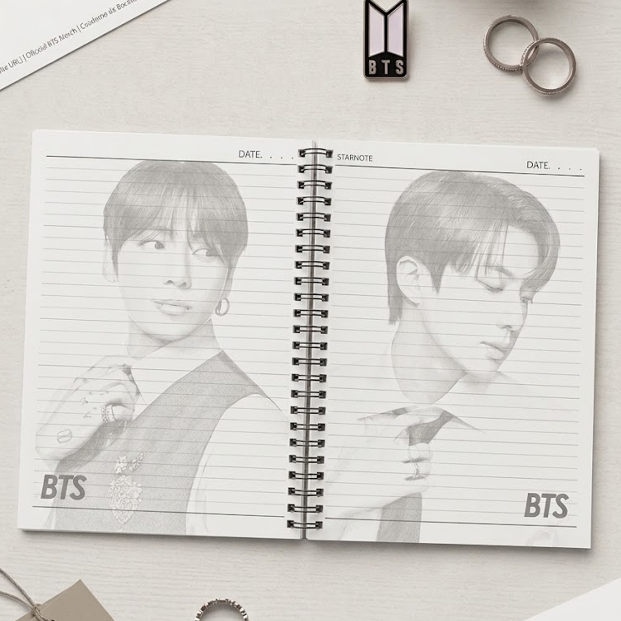 Cuaderno de espiral BTS