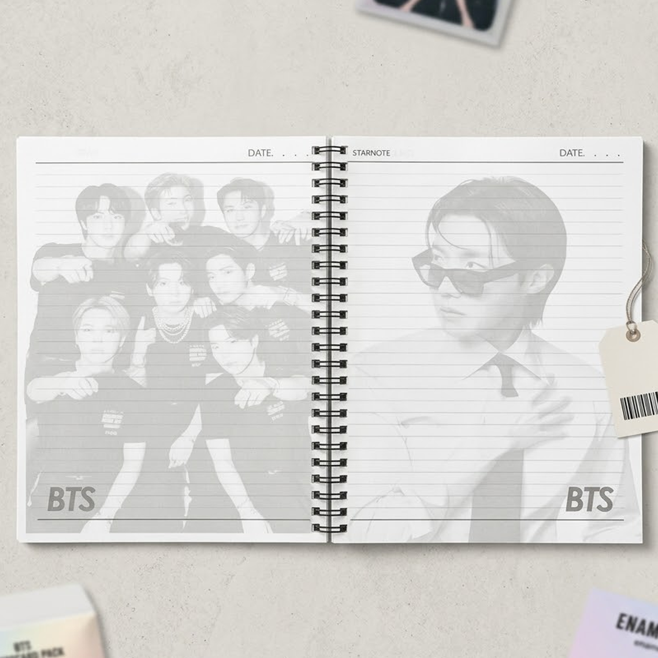 Cuaderno de espiral BTS