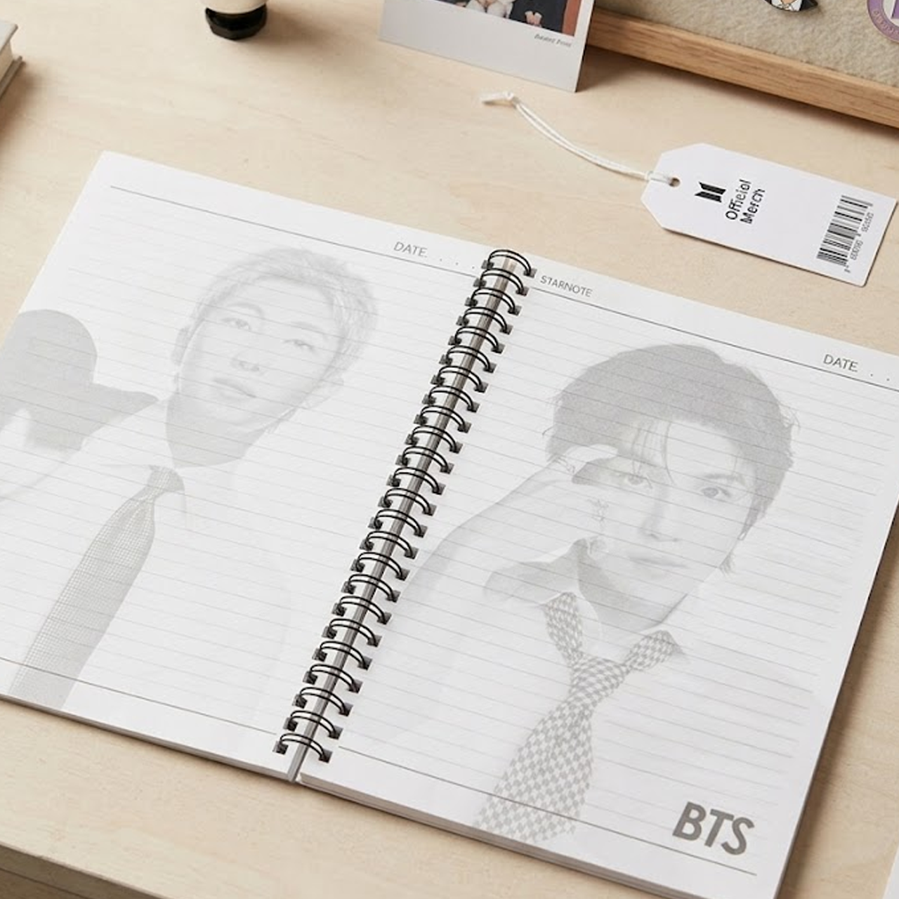 Cuaderno de espiral BTS