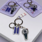 Llavero BTS edición Logo & Lightstick (Army Bomb)