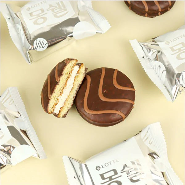 Lotte Dream Mongshell Cream Cake Caja de 6 Unidades