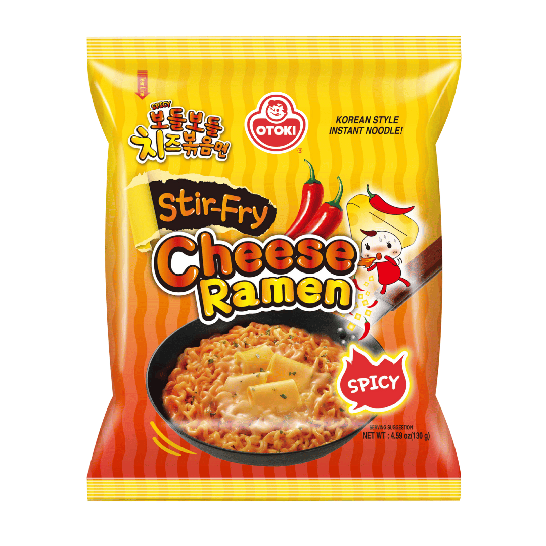 Ramen Cheese Stir Fry (Spicy)