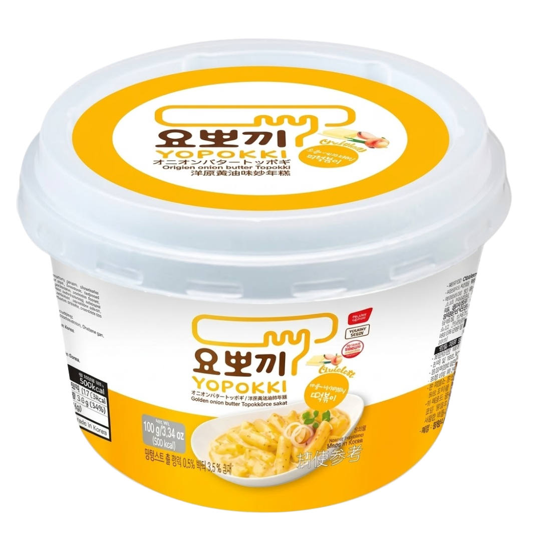 Yopokki Tteokbokki (Mantequilla y Cebolla) 210g