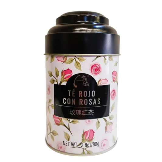 Té rojo con rosas