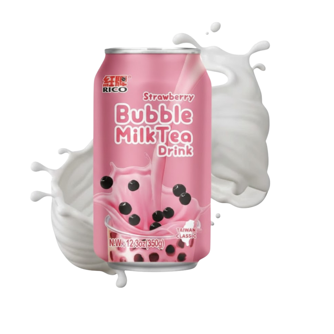 Bubble Milk Tea Strawberry 350ml