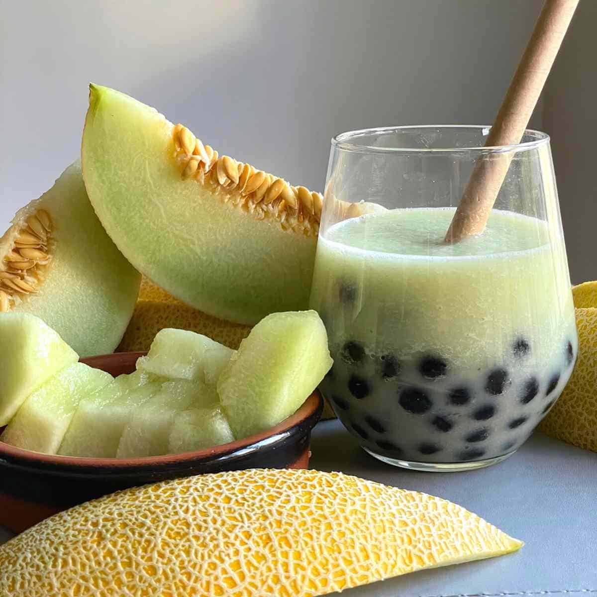 Bubble Milk Tea Honeydew 350ml